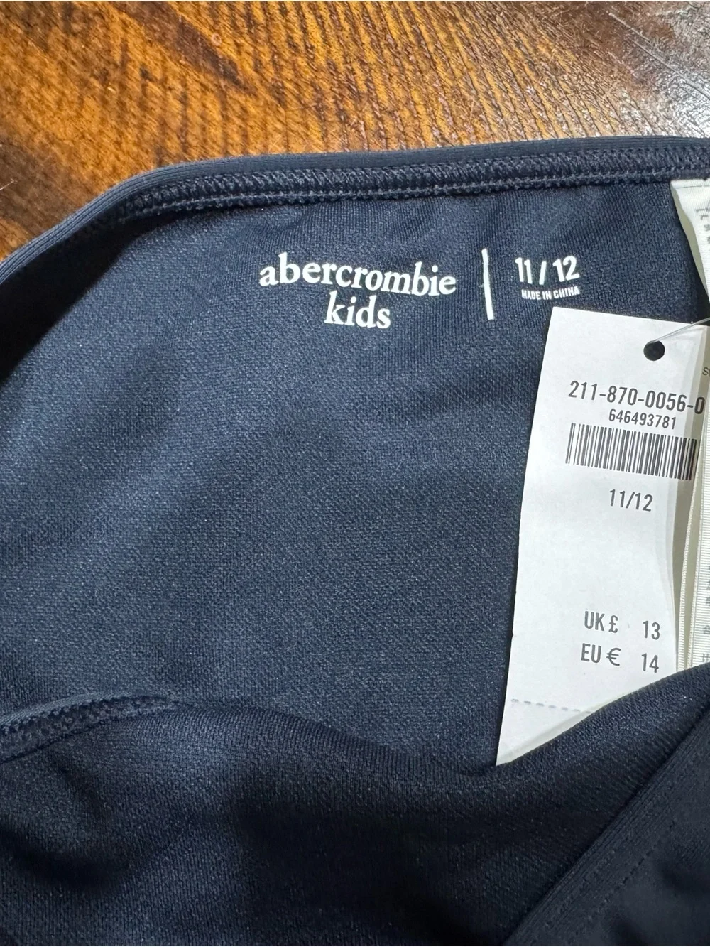 abercrombie kids Navy Logo Bikini Bottoms